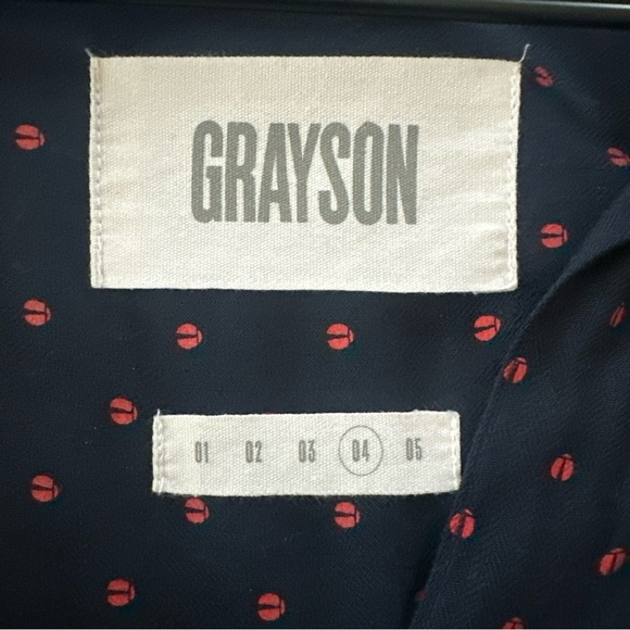 Grayson The Hero Button Up Longsleeve Shirt Lady Bug Women’s Sz 4 Large Coastal - Picture 10 of 12